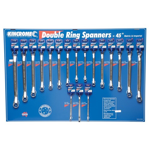 18PC DOUBLE RING SPANNER SET