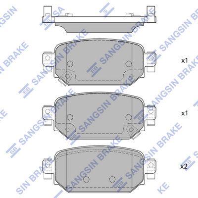 Hi-Q Brake Pads Set - SDB2495