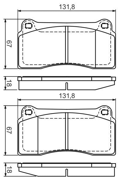 Bosch Disc Brake Pad Set - BP1261