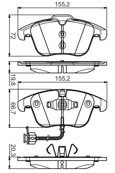 Bosch Disc Brake Pad Set - BP1548