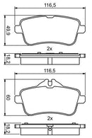 Bosch Disc Brake Pad Set - BP1776