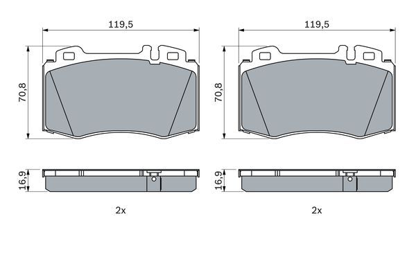 Bosch Disc Brake Pad Set - BP418