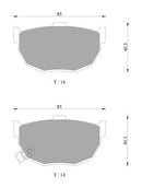 Bosch Disc Brake Pad Set - DB1166BL