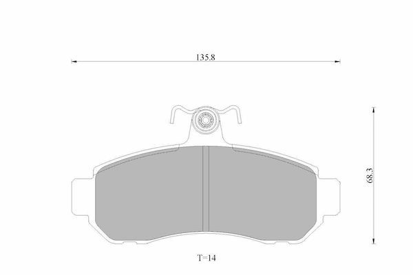 Bosch Disc Brake Pad Set - DB1203BL