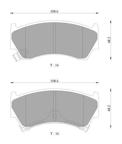 Bosch Disc Brake Pad Set - DB1302BL