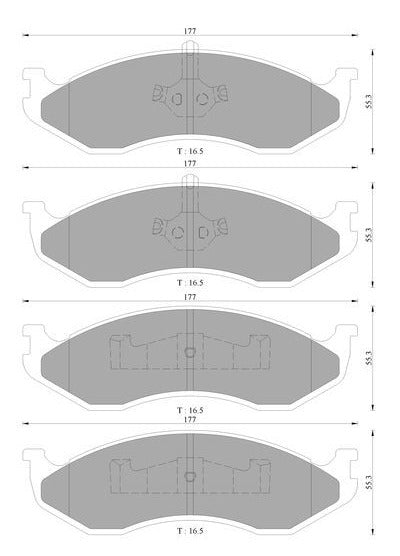 Bosch Disc Brake Pad Set - DB1311BL