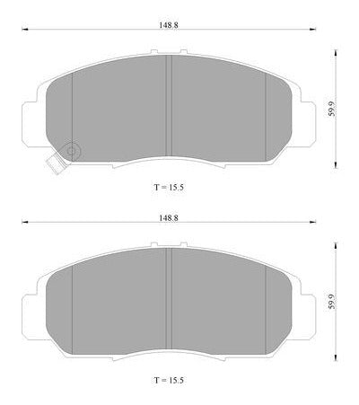 Bosch Disc Brake Pad Set - DB1515BL