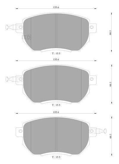 Bosch Disc Brake Pad Set - DB1516BL