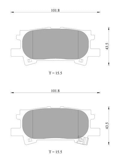 Bosch Disc Brake Pad Set - DB1518BL