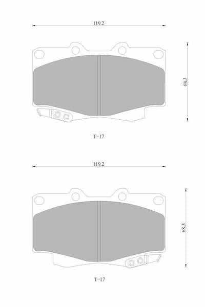Bosch Disc Brake Pad Set - DB1739BL