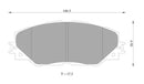 Bosch Disc Brake Pad Set - DB1801BL