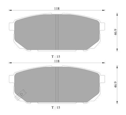 Bosch Disc Brake Pad Set - DB1816BL