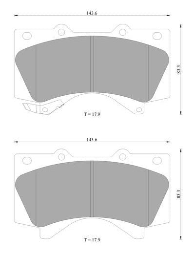 Bosch Disc Brake Pad Set - DB1838BL