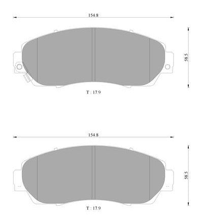 Bosch Disc Brake Pad Set - DB1843BL