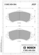 Bosch Disc Brake Pad Set - DB2002BL