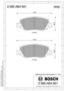 Bosch Disc Brake Pad Set - DB2003BL