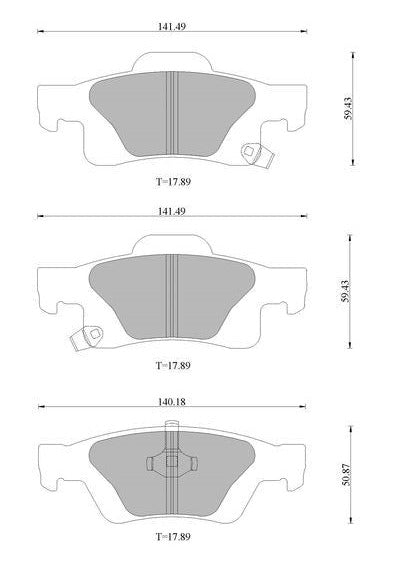 Bosch Disc Brake Pad Set - DB2217BL