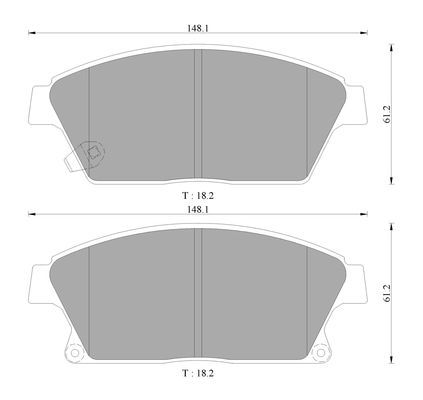 Bosch Disc Brake Pad Set - DB2268BL