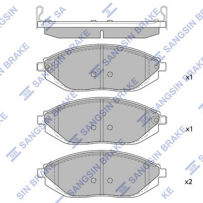 Hi-Q Brake Pads Set - SDB2208