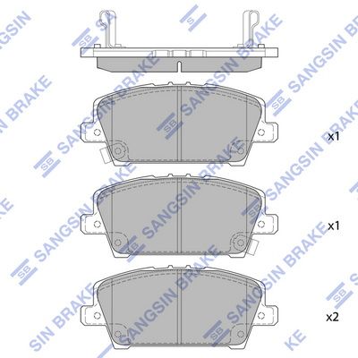 Hi-Q Brake Pads Set - SDB2212