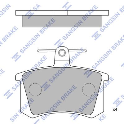 Hi-Q Brake Pads Set - SDB222