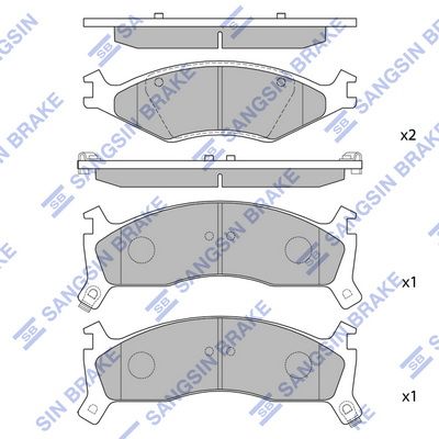 Hi-Q Brake Pads Set - SDB2248