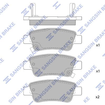 Hi-Q Brake Pads Set - SDB2256