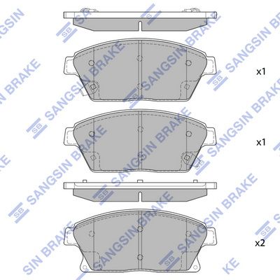 Hi-Q Brake Pads Set - SDB2268