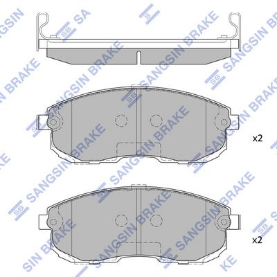 Hi-Q Brake Pads Set - SDB2287