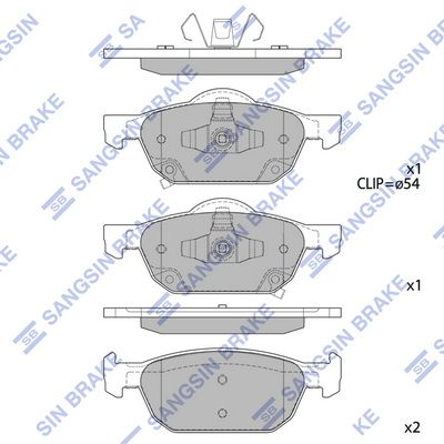 Hi-Q Brake Pads Set - SDB2308