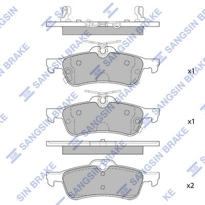 Hi-Q Brake Pads Set - SDB2309