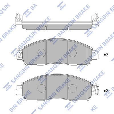 Hi-Q Brake Pads Set - SDB2374