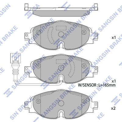 Hi-Q Brake Pads Set - SDB2383