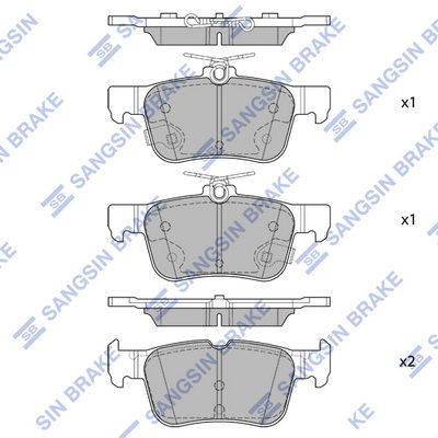Hi-Q Brake Pads Set - SDB2406