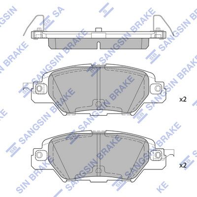 Hi-Q Brake Pads Set - SDB2414