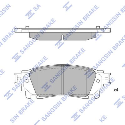 Hi-Q Brake Pads Set - SDB2419