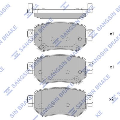 Hi-Q Brake Pads Set - SDB2425