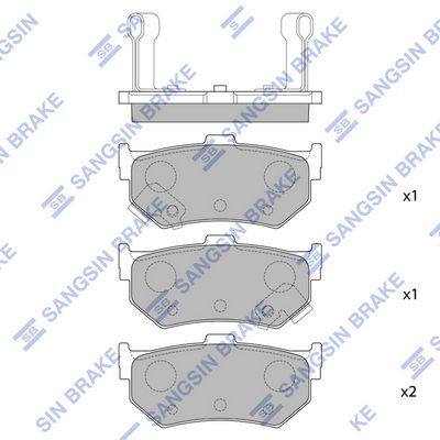 Hi-Q Brake Pads Set - SDB301