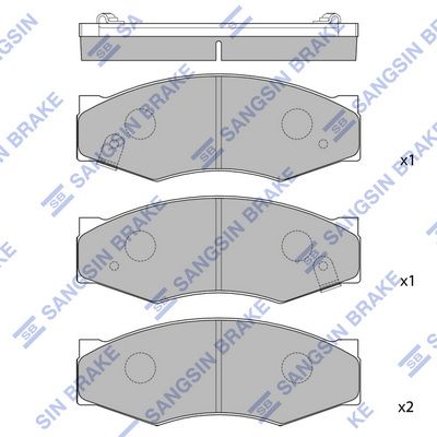 Hi-Q Brake Pads Set - SDB382