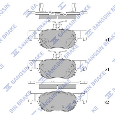Hi-Q Brake Pads Set - SP4382