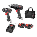 2PCE DRILL&IMPACT DRIVER COMBO