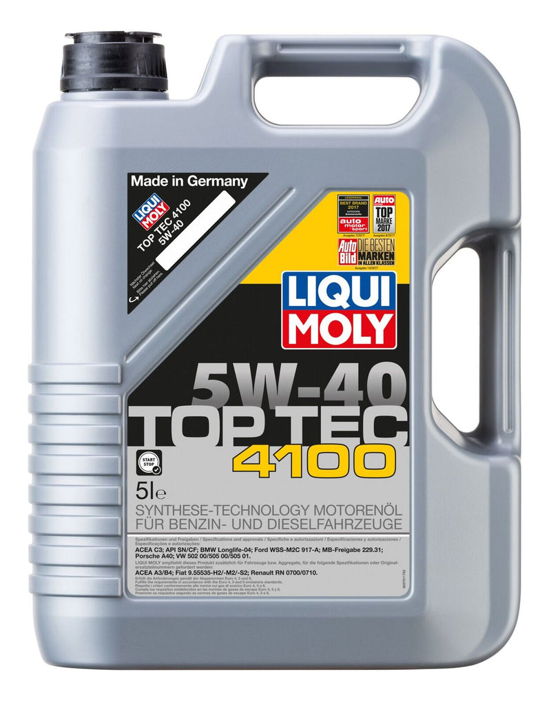 Liqui Moly Top Tec 4100 5W-40 Engine Oil - 5 Litre