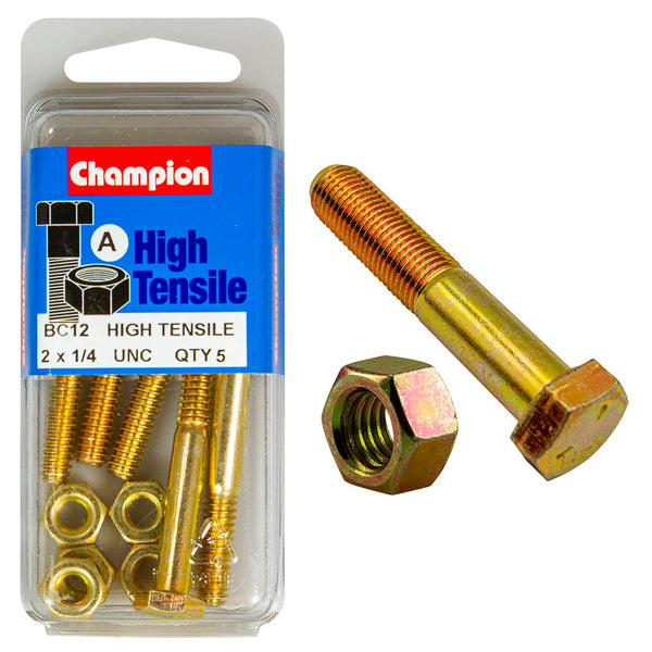 Champion UNC Bolts & Nuts Pack - BC12