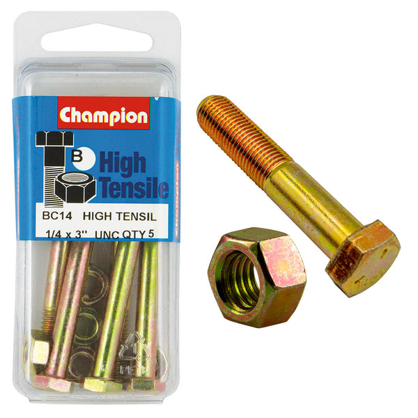 Champion UNC Bolts & Nuts Pack - BC14