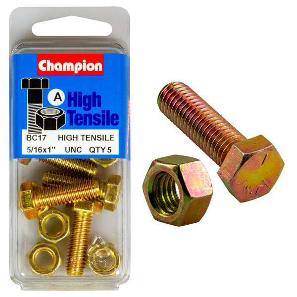 Champion UNC Bolts & Nuts Pack - BC17