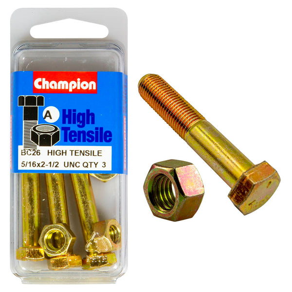 Champion UNC Bolts & Nuts Pack - BC26