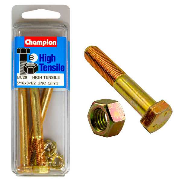 Champion UNC Bolts & Nuts Pack - BC29
