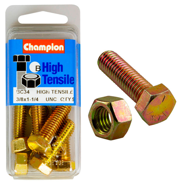 Champion UNC Bolts & Nuts Pack - BC34