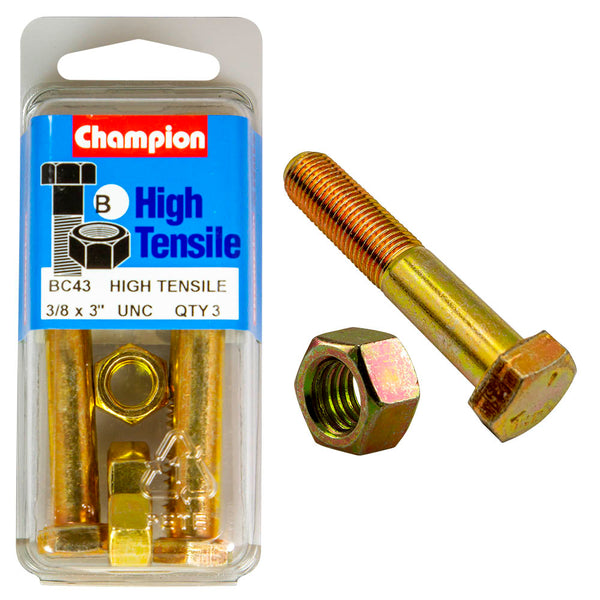 Champion UNC Bolts & Nuts Pack - BC43