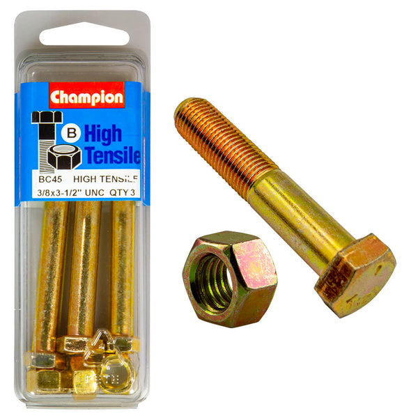 Champion UNC Bolts & Nuts Pack - BC45